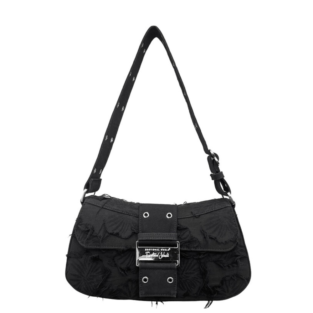Emotional World Patchwork Punk Bag Chinese Design… - image 2
